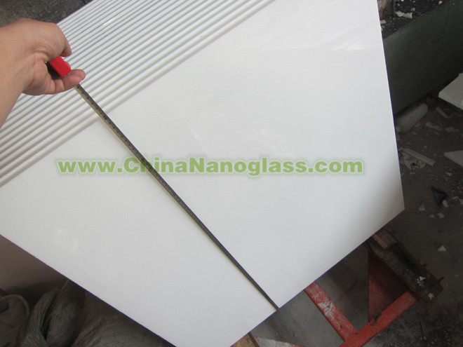Factory 80X80cm Super White Nano Crystallized Glass Tile 